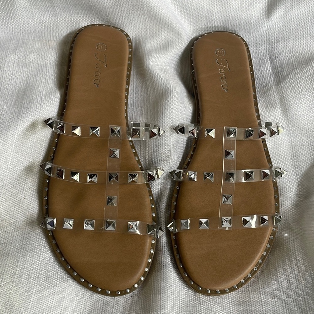 Brand new sandals, never worn. Size 10